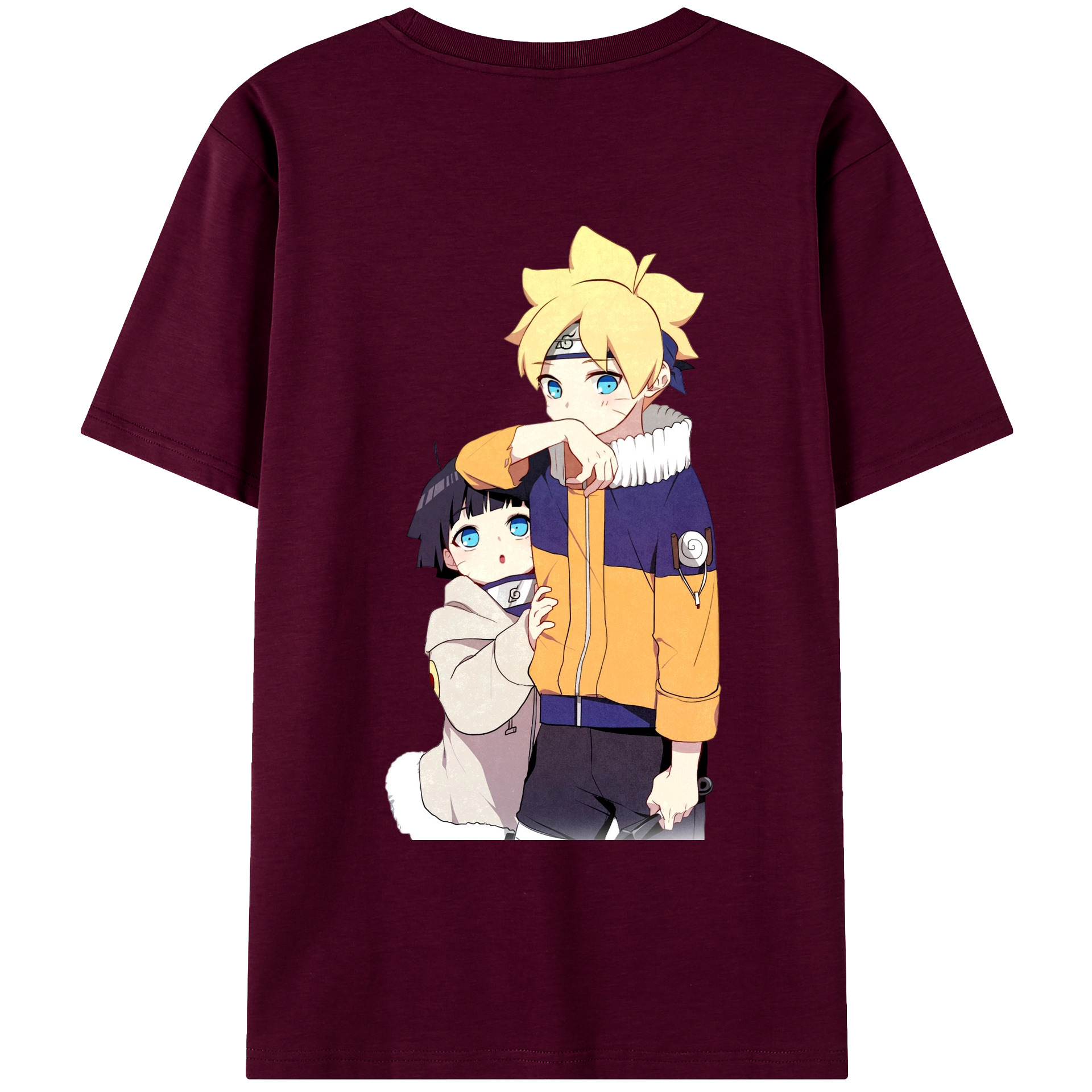 （画像用） NARUTO -ナルト- うずまき ボルト Uzumaki Boruto レディース半袖Tシャツ(バックプリント)